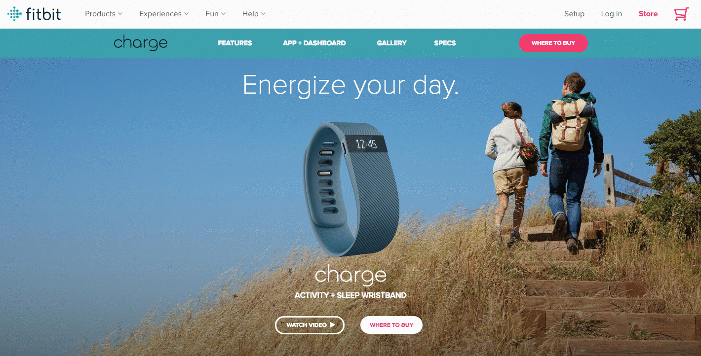  Página del producto Teal para Fitbit Charge "title =" fitbit.gif "width =" 690 "style =" width: 690px 