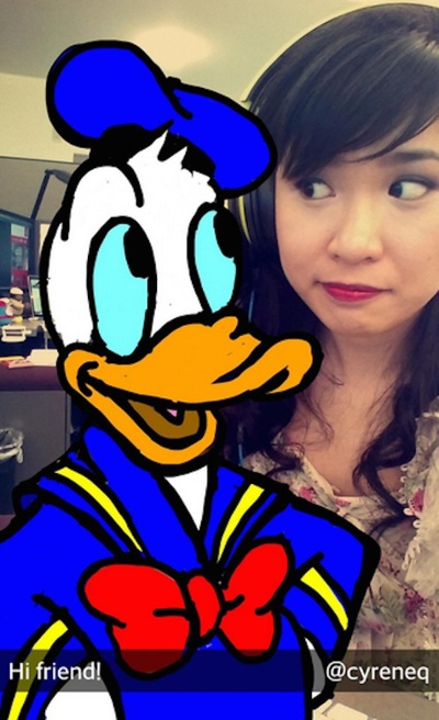  Increíble dibujo de Snapchat de Donald Duck 